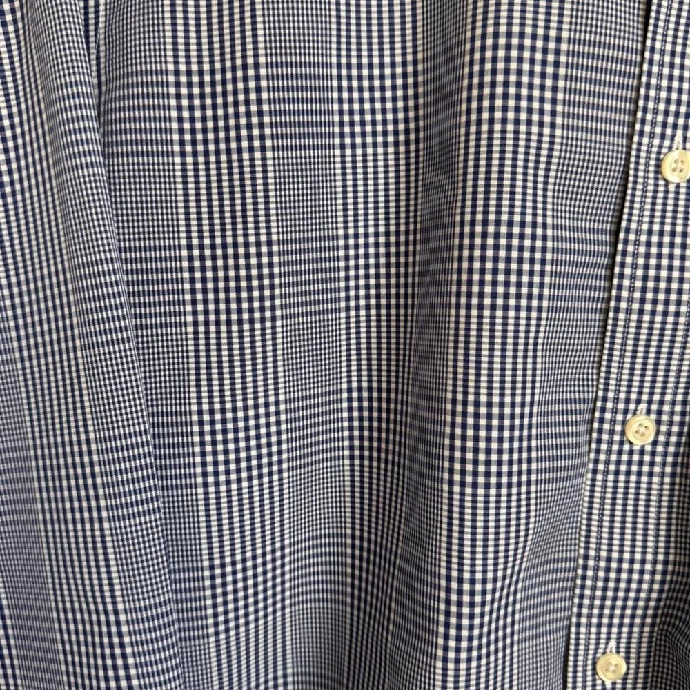Brooks Brothers Regent Non-Iron Blue White Check Checkered Dress Shirt 16-34 - Picture 6 of 6